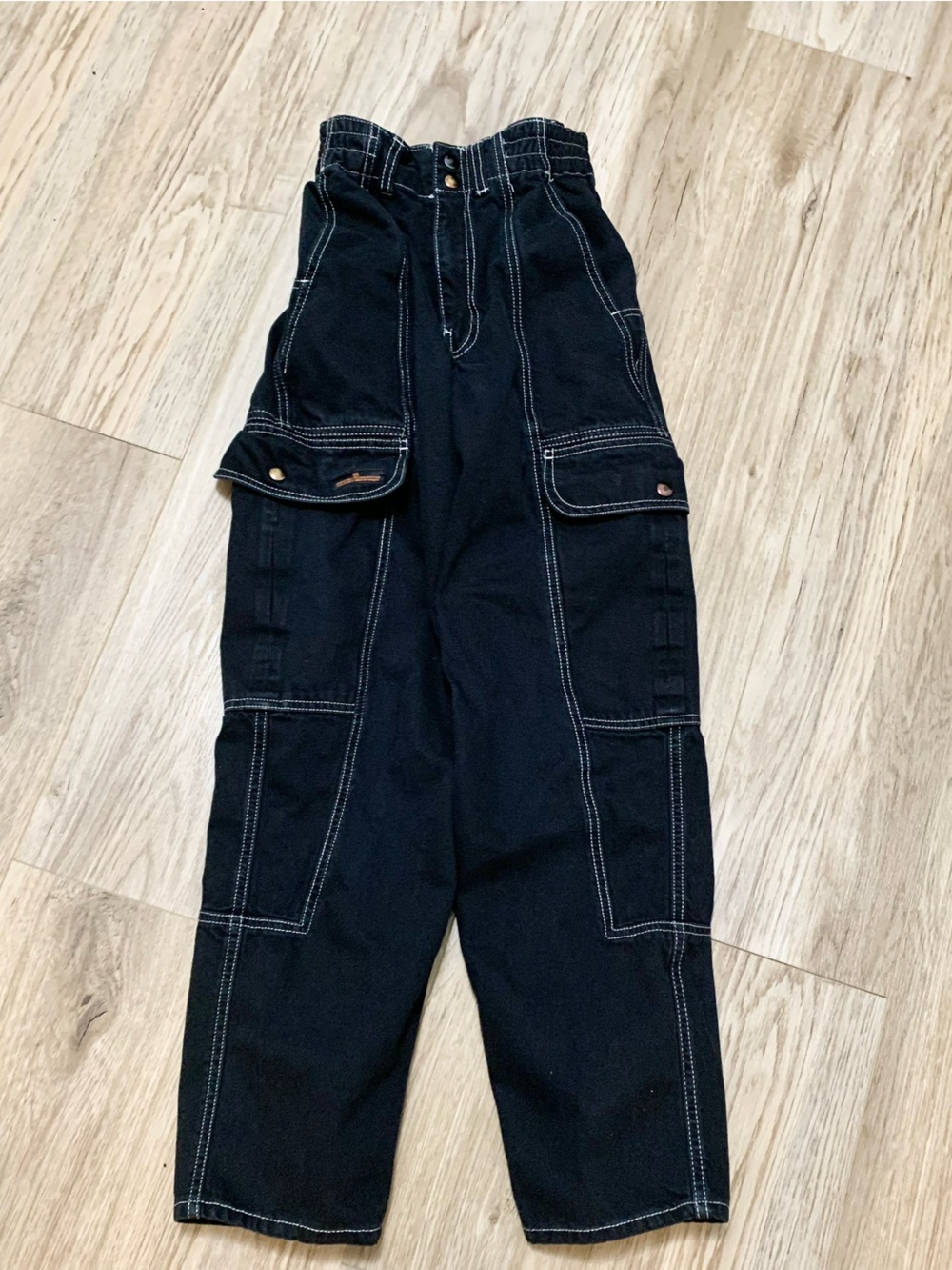 Urban Outfitters BDG Relaxed Skate Jean Cargo Pants Stretch Waist Contrast 24